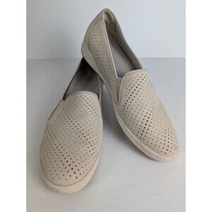 Dansko Odina Slip On Comfort Shoe Perforated Cream Nubuck Leather US 11 EU 42